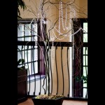 Curly willow and crystal garland tree 1
