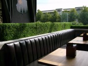 Greenscape Design boxwood hedge UV inherent Brown's Restaurant