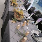 Greenscape Design It's My Wedding Head Table Natural Birch Rustic Theme