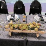 Greenscape Design Natural Birch Pole and Rustic Floral Arrangement