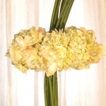 Greenscape Design Shabby Chic Wedding Decor Large Calla Lily Centrepiece with Vintage Accessories Close Up