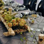 Greenscape Design White Birch and Spring Floral Head Table Centrepiece