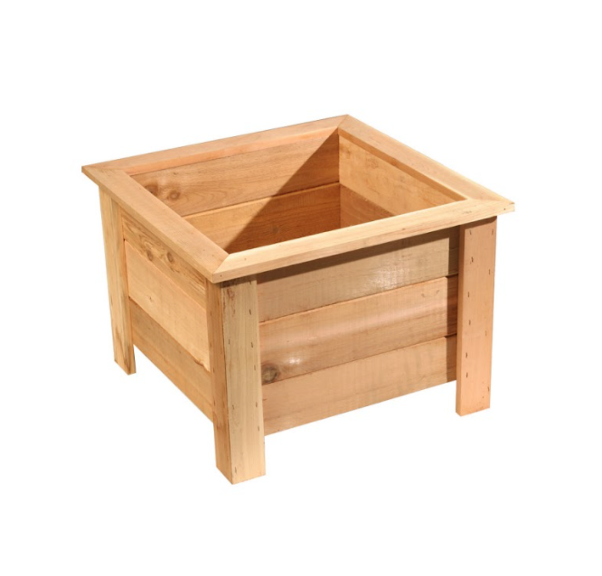 Cedar Large Cube Planter - Greenscape Design &amp; Decor