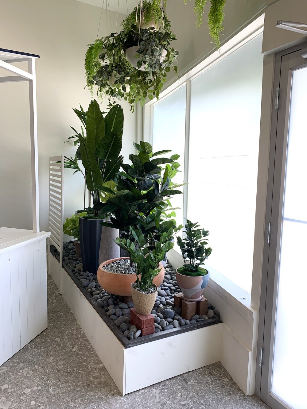 Greenscape Design Commercial Potted Artificial Greenery Retail Space